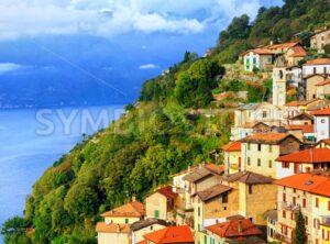 A small town on the Lake Como in northern Italy near Milan, Italy