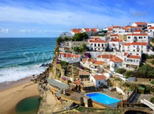 Azenhas do Mar, a little fishermen village on atlantic coast near Cabo da Roca, Portugal