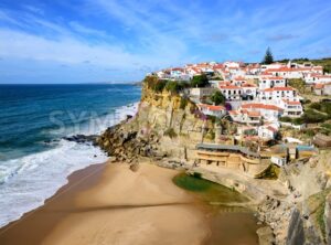 Azenhas do Mar, a little fishermen village on atlantic coast near Cabo da Roca, Portugal