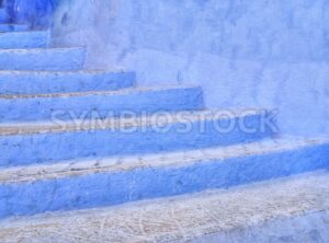 Blue stairs in Chefchaouen, Morocco