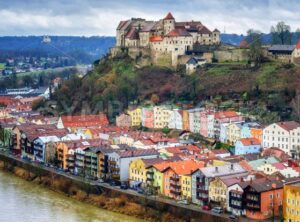 Burghausen, historical german town in Bavaria near Salzburg