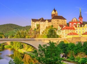 Castle Loket int the near of Karlovy Vary, Czech Republic