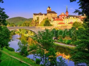 Castle Loket int the near of Karlovy Vary, Czech Republic