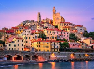 Cervo on mediterranean coast of Liguria, Italy