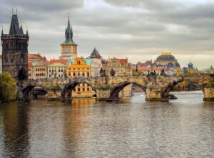 Charles Bridge and the old town of Prague, Czech Republic