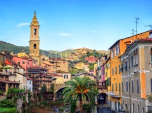 Dolcedo, small italian town in the Maritime Alps mountain, Liguria, Italy