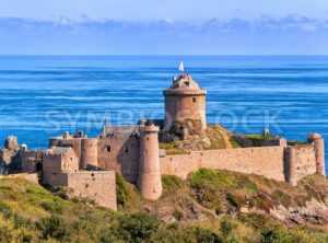 Fort La Latte, atlantic coast of Brittany, France