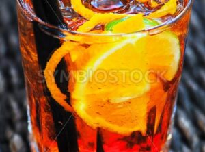 Glass of Aperol long drink