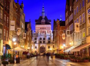 Golden Gate in the old town of Gdansk, Poland