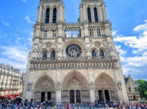 Gothic Cathedral Notre-Dame de Paris, France