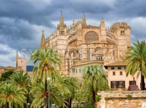 Gothic style Dome of Palma de Mallorca, Spain