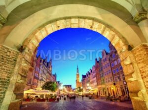 Main Town Hall in the old city of Gdansk, Poland