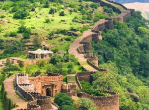 Massive walls of Kumbhalgarh Fort, India