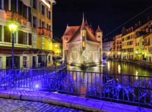 Medieval castle Palais de l’Isle in Annecy, Savoy, France