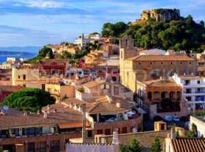 Medieval castle in Begur town, Catalonia, Spain