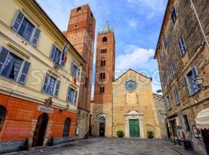 Medieval historical town Albenga, Liguria, Italy