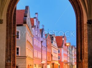 Medieval old town Landshut by Munich, Germany