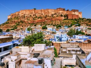 Mehrangarh Fort, blue city of Jodhpur, India