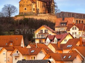 Old gothic german town Fulda by Frankfurt, Germany