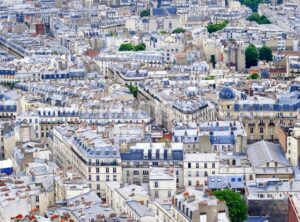 Old town of Paris, France