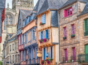 Old town of Quimper, Brittany, France