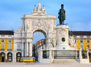 Praca do Comercio square, Lisbon, Portugal - GlobePhotos - royalty free stock images
