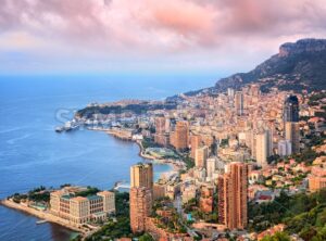 Principality of Monaco at sunrise