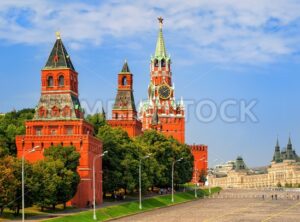 Red square and Kremlin towers, Moscow, Russia