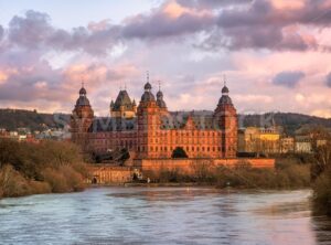 Renaissance castle Johannisburg on Main river, Aschaffenburg, Germany