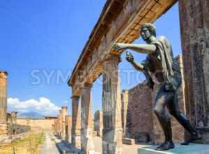 Ruins of Apollo Temple, Pompeii, Naples, Italy