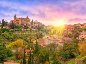 Sunrise in Valdemossa valley, Mallorca, Spain