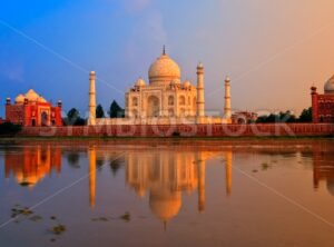 Taj Mahal, Agra, India, on sunset