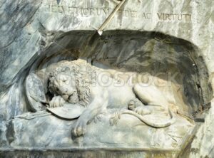 The Lion Monument in Lucerne, Switzerland