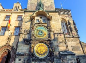 The Old Town Hall Tower with the Horologe, Prague, Czech Republic
