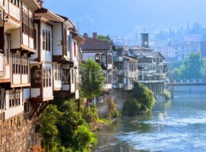 Traditional ottoman houses in Amasya, Turkey