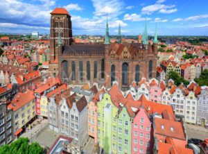 Saint Mary’s Cathedral in the old town of Gdansk, Poland