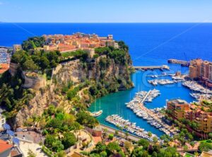 Prince Palace and old town of Monaco, France