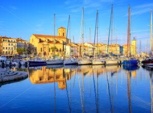 Yachts in old town port of La Ciotat, Marseilles, France