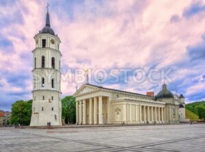 Cathedral Basilica in the old town of Vilnius, Lithuania