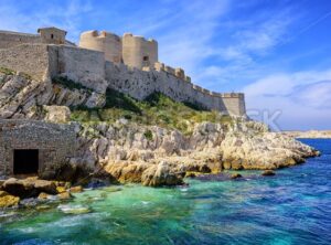 Chateau d’If castle on an island in Marseilles, France