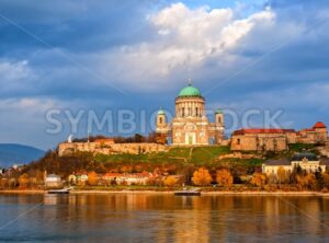 Esztergom Basilica on Danube River, Hungary