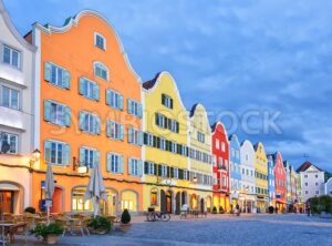 Gothic old town of Scharding, Upper Austria