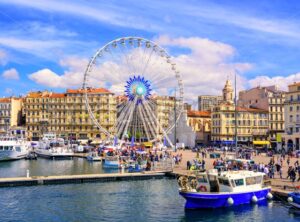 Marseilles city center and the old port, France