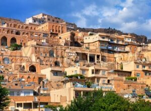 Panorama of the old town of Mardin, Turkey