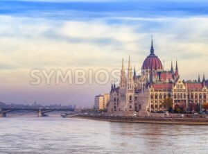 The Parliament building on Danube river, Budapest, Hungary