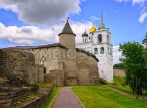 The Pskov Kremlin with Trinity Church, Russia