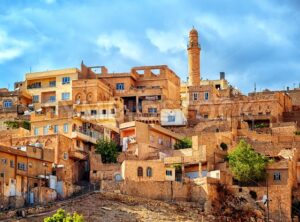 Traditional architecture in the old town of Mardin, Turkey