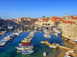 Old town port of Dubrovnik, Croatia