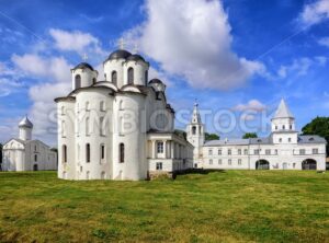 Historical russian orthodox churches in Novgorod, Russia