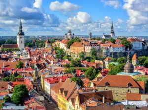 Medieval old town of Tallinn, Estonia